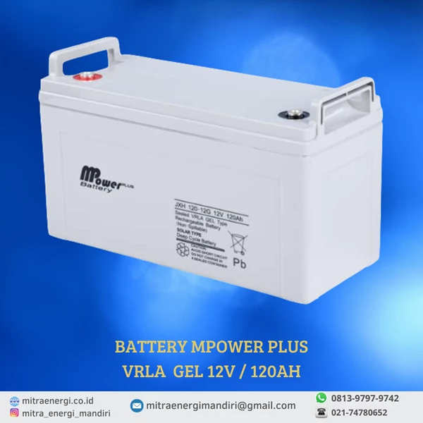 Dry Battery MPOWER PLUS VRLA GEL 65AH - 200AH